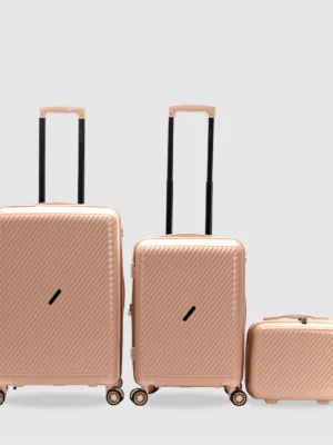 Set valijas & case tostado